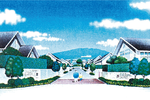 低層住宅の完成予想図