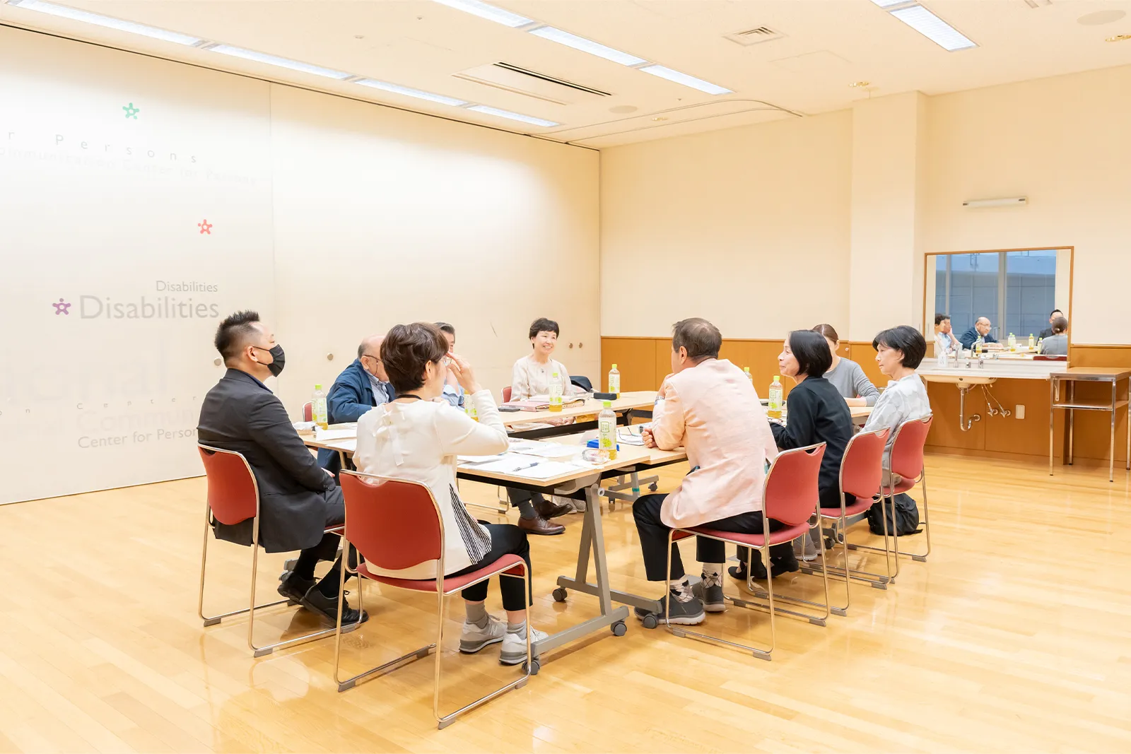 インタビューの様子