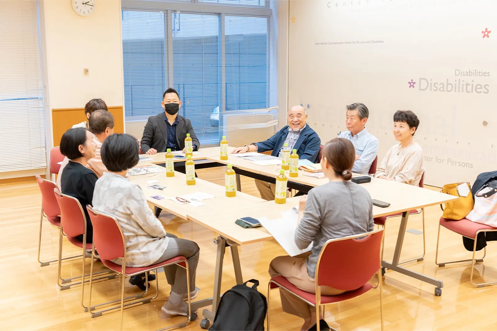 インタビューの様子