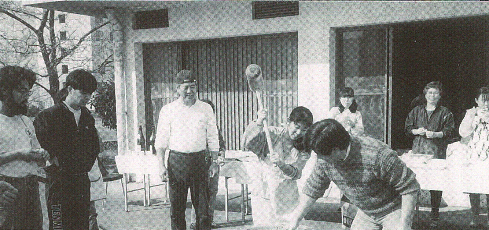 餅つき大会の様子