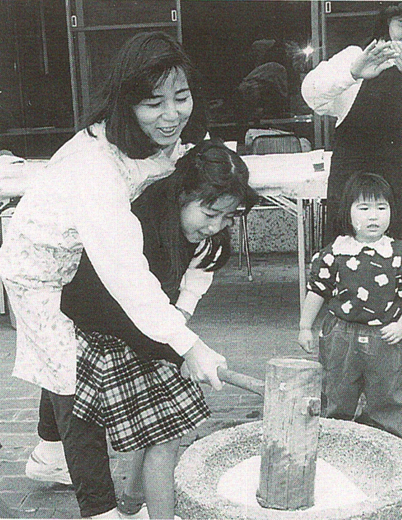餅つき大会の様子
