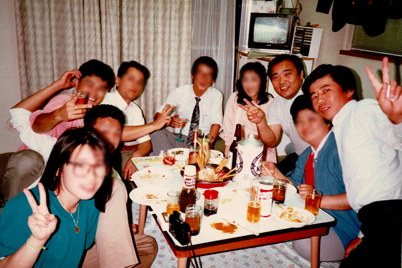 ヤンタンの仲間たちとホームパーティー（1980年頃）