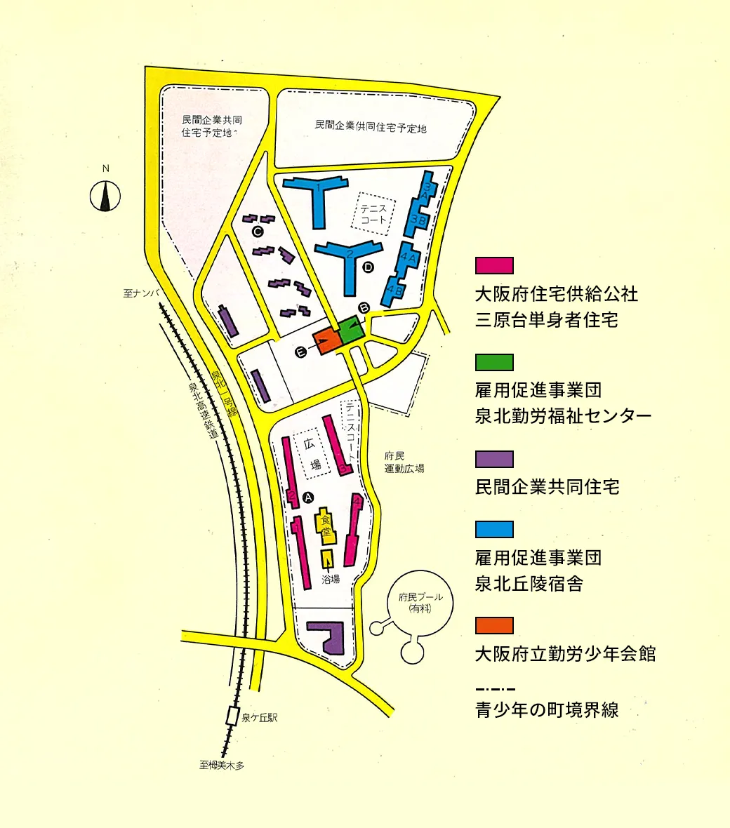 ヤングタウン配置図