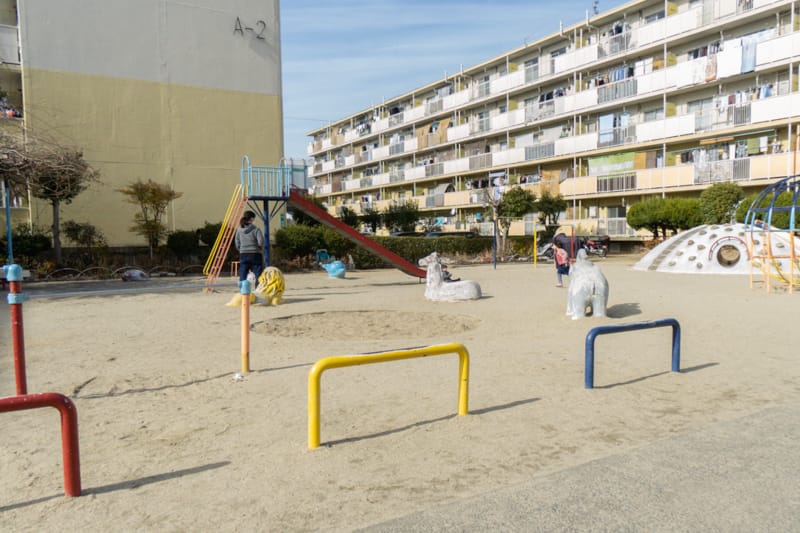 下田部団地内の公園 遊具