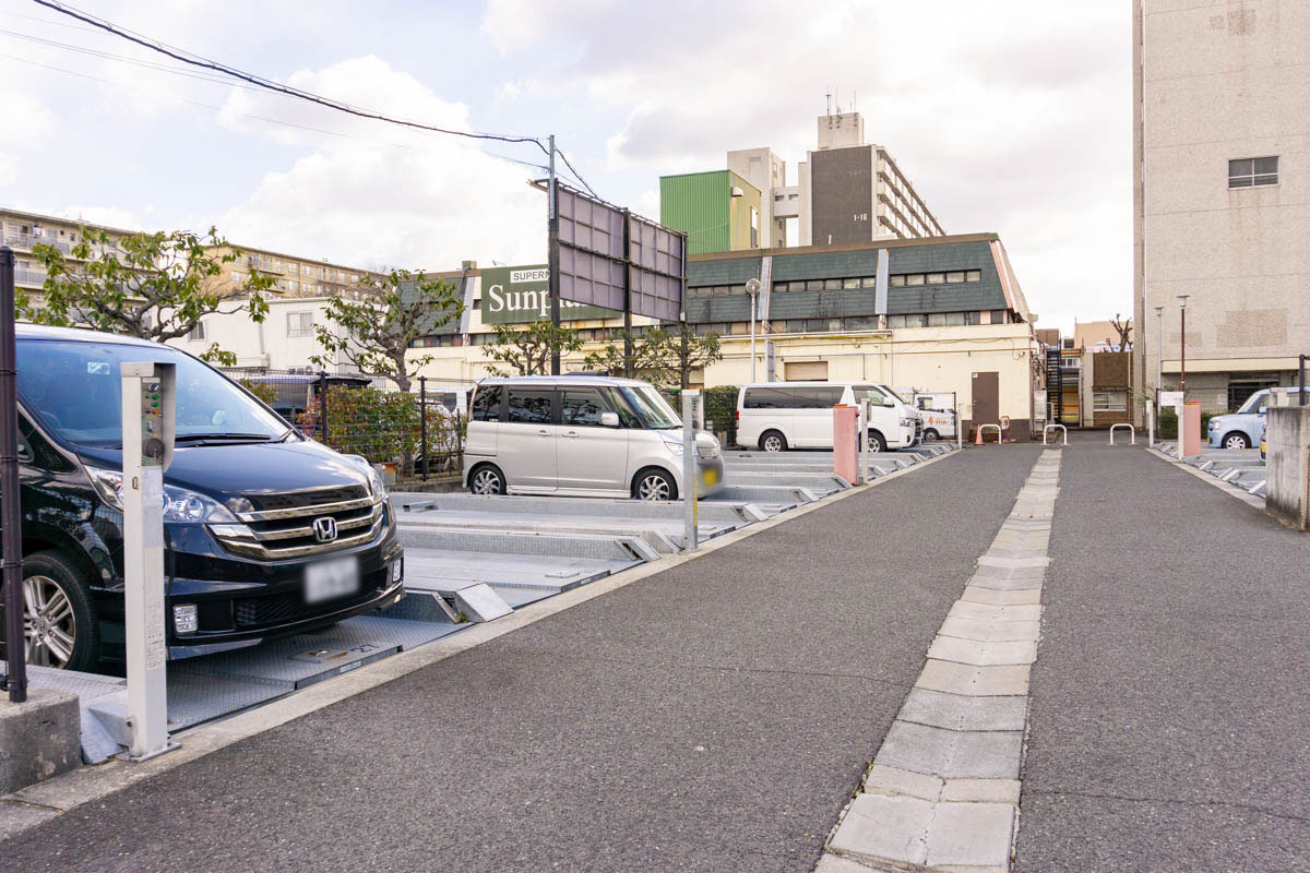 三原台B団地:機械式駐車場