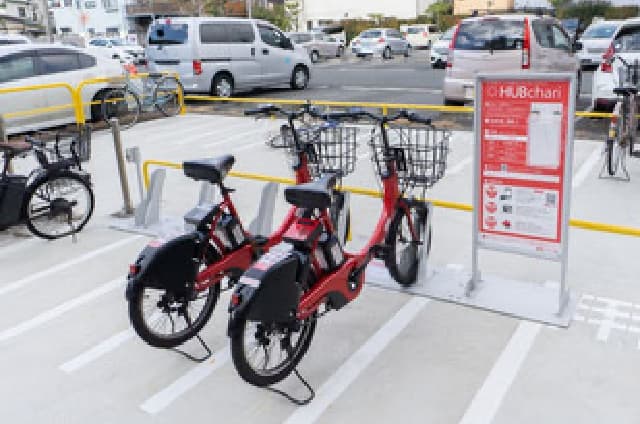 敷地内のサイクルポート